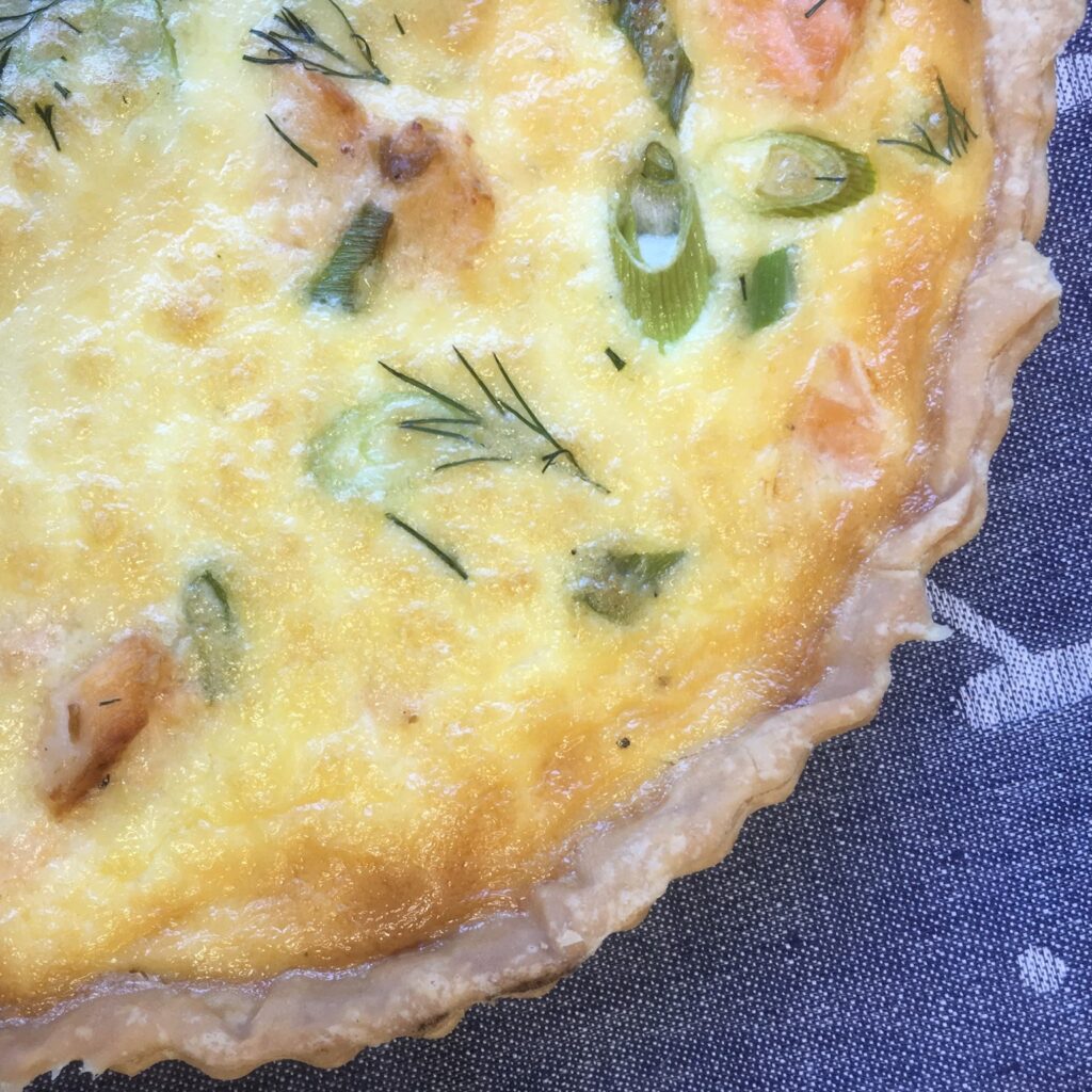 Salmon and Dill Quiche
