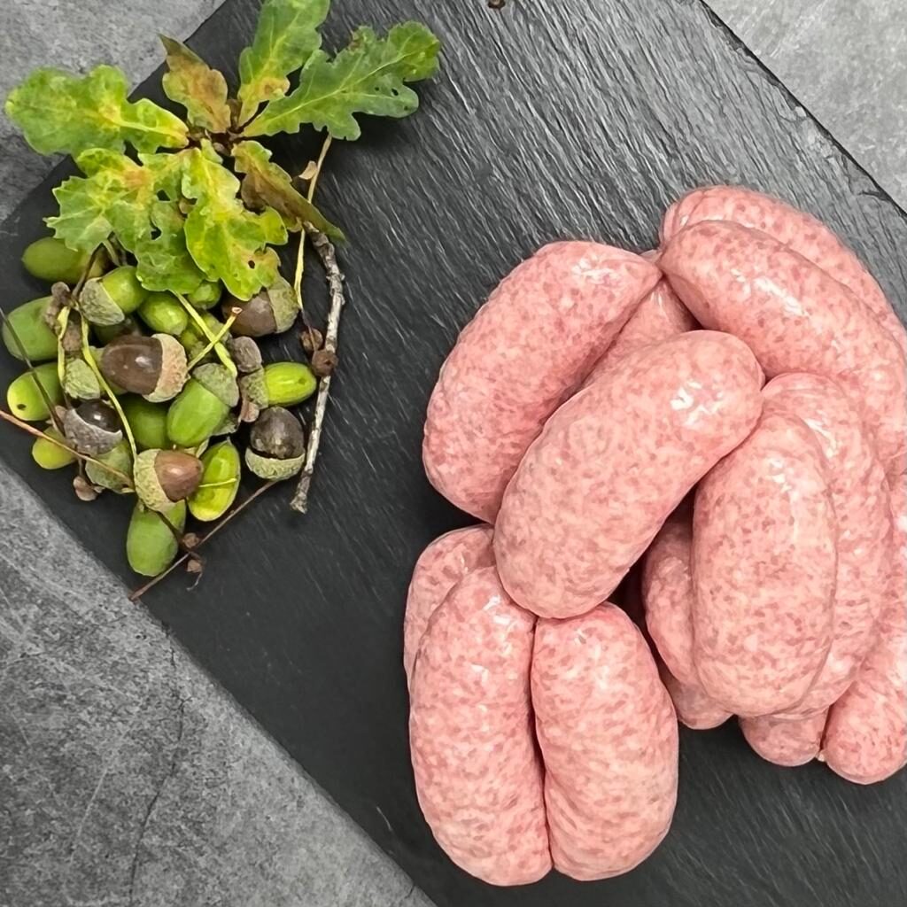 pannage pork sausages