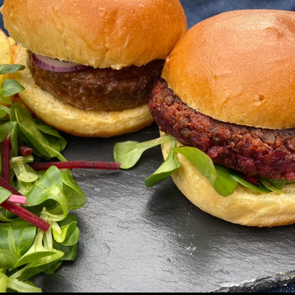 Beetroot & Chestnut Burger